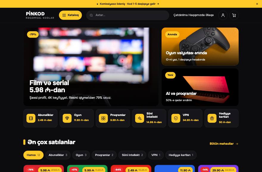 PİNKOD · Rəqəmsal kodlar