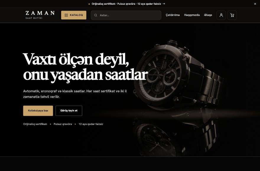 ZAMAN · Saat butiki