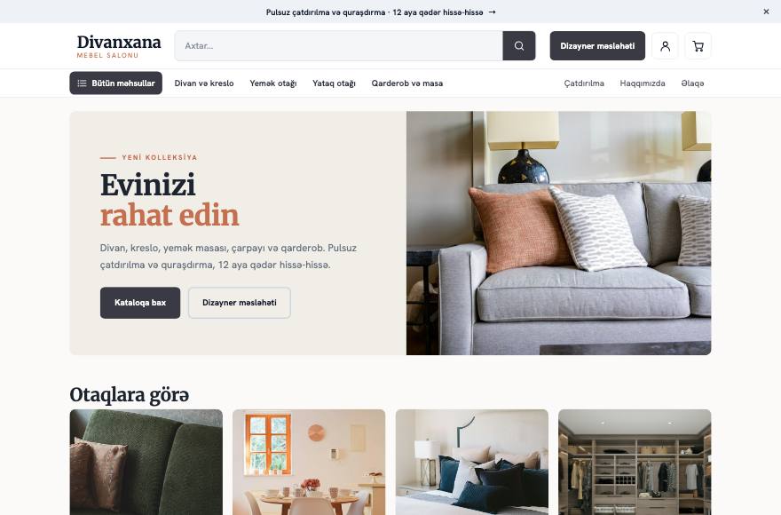 Mebel mağazası · Ev